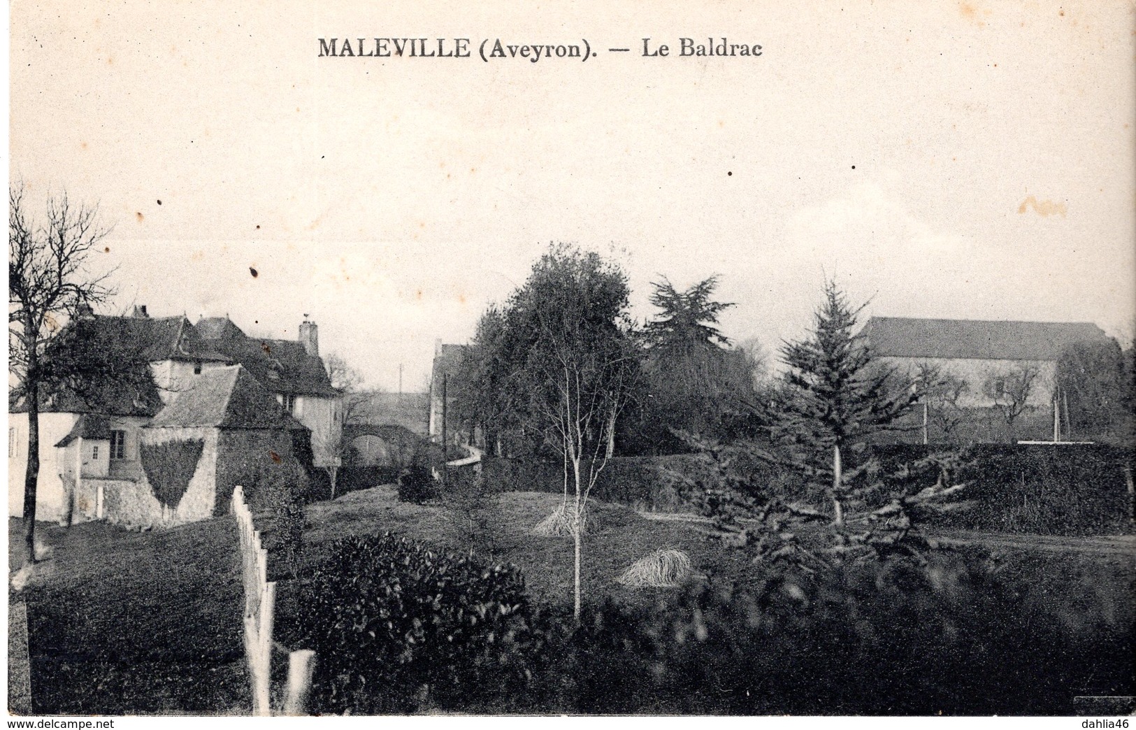 Cpa 12_MALEVILLE - Le Baldrac, Vue Générale - Le Village - Autres & Non Classés