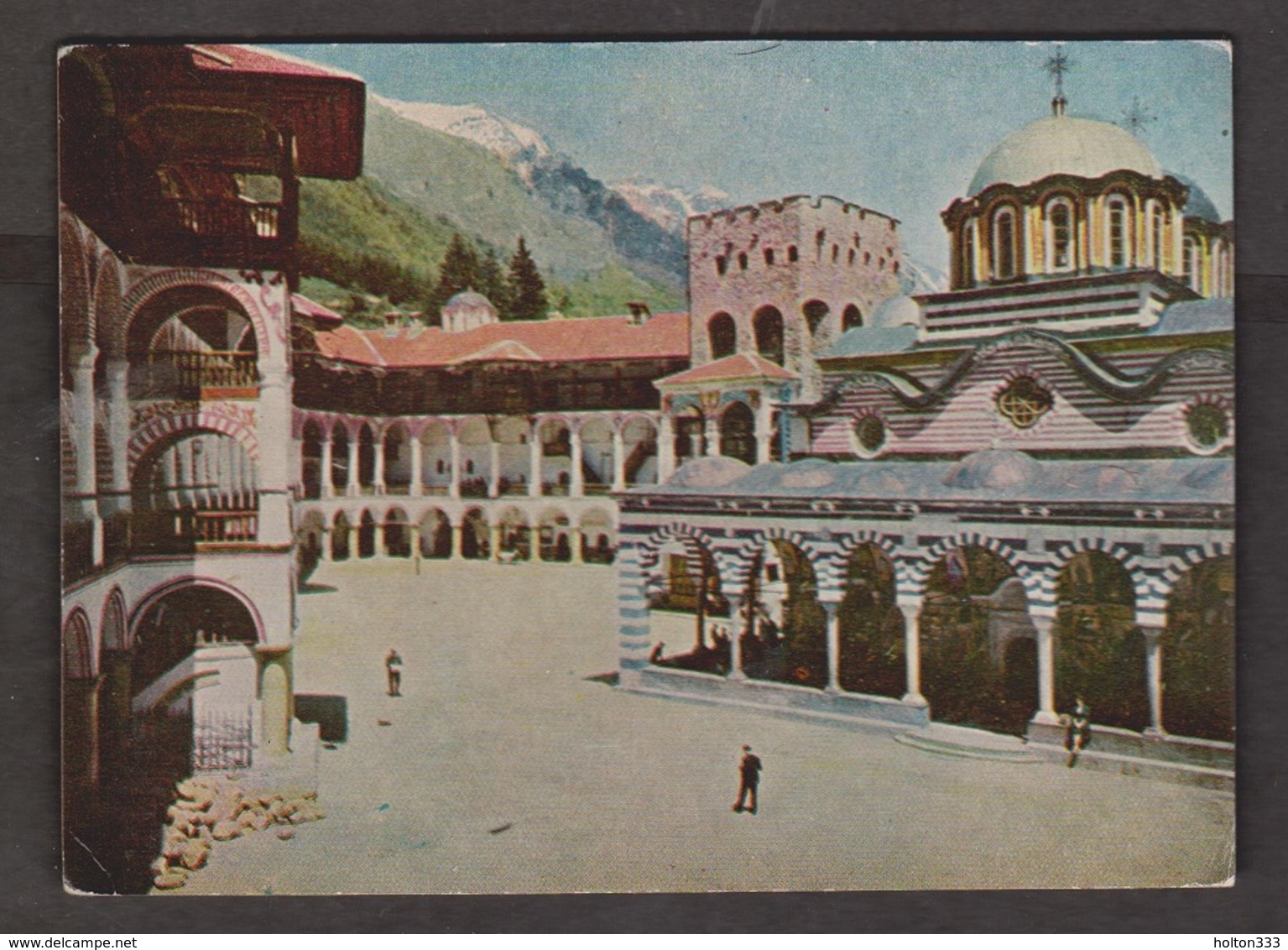 Rila Monastry Church & Courtyard, Rila, Bulgaria - Unused - Corner Wear - Bulgaria