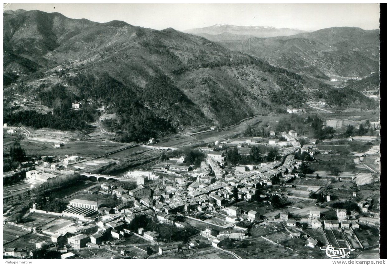 30 - St Jean Du Gard : Vue Panoramique Aérienne - La Vallée Et Les Cévennes - Saint-Jean-du-Gard