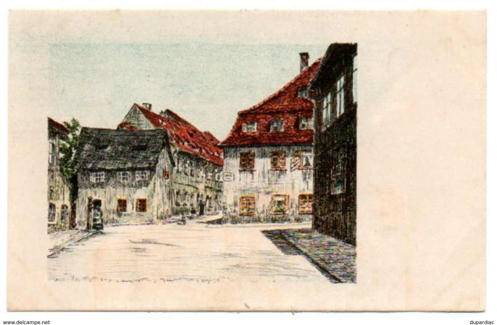 Allemagne /  EGER : 4 Cartes, Chromolithographies, Illustrateur B. LARK. - Schneeberg