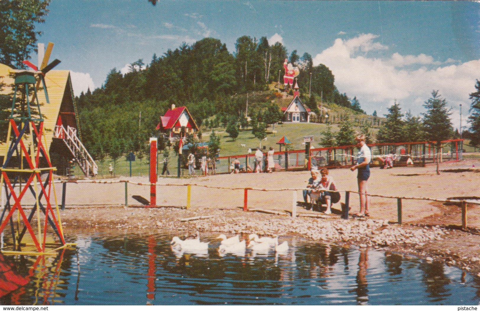 Val David Québec Laurentides Canada - Santa Claus Village - Père Noël - Advertisement - 2 Scans - Other & Unclassified