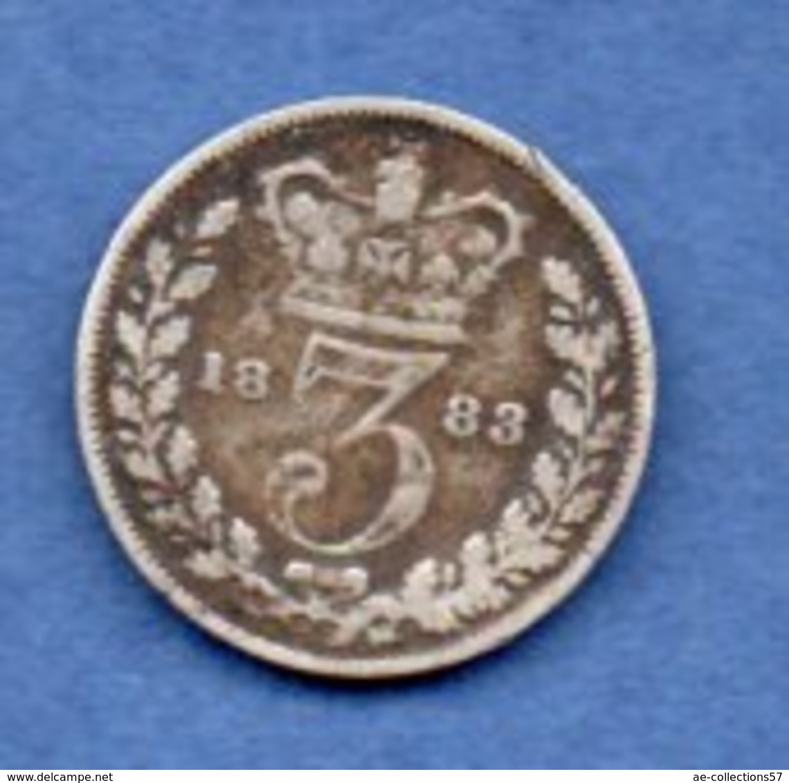 Grande Bretagne -  3 Pence 1883  --  état TB - F. 3 Pence