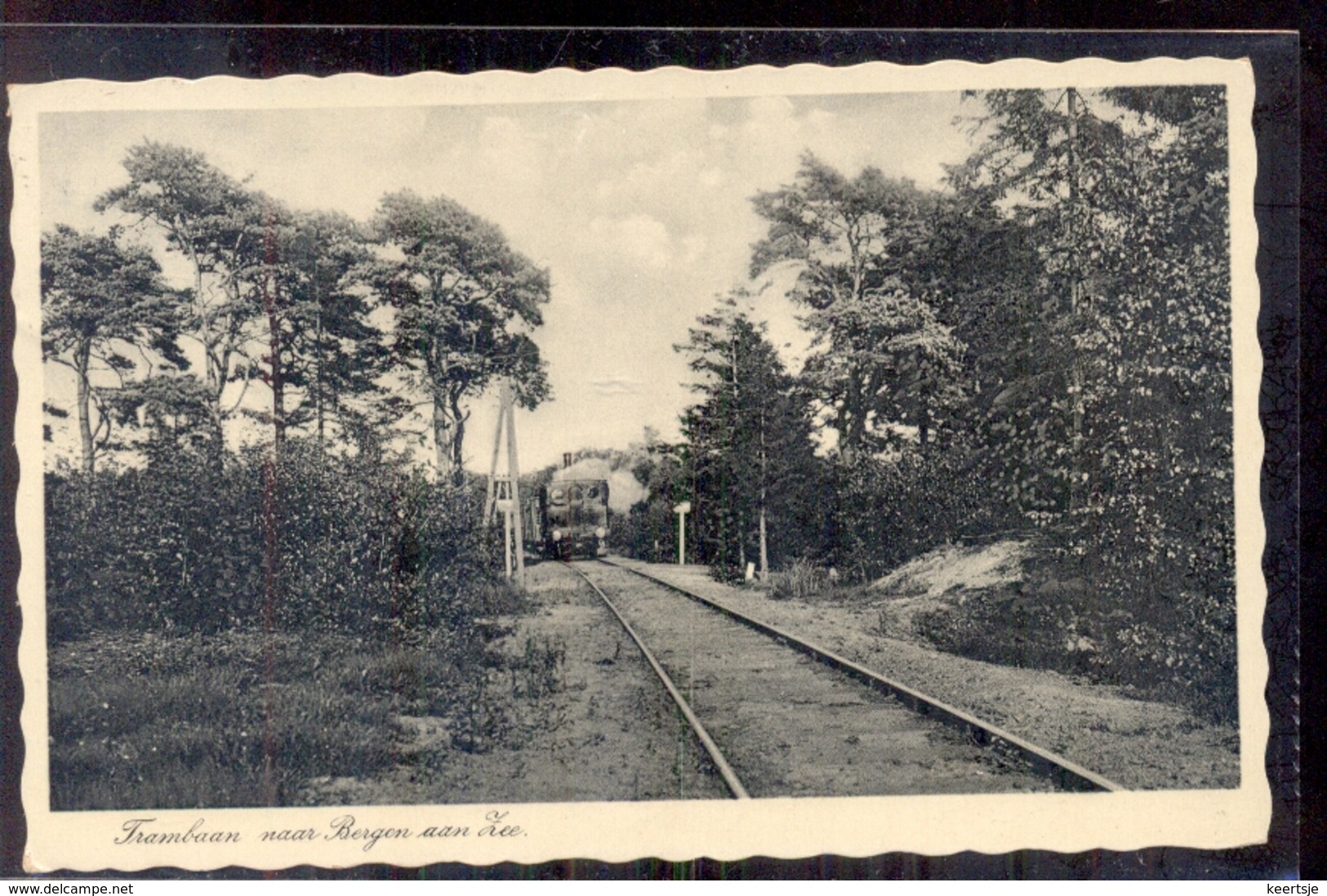 Bergen Aan Zee - Stoomtram Tram - 1933 - Autres & Non Classés