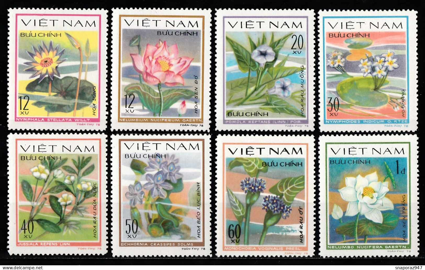 1980 Vietnam Fiori Blumen Flowers Fleurs MNH** Ab20 - Vietnam