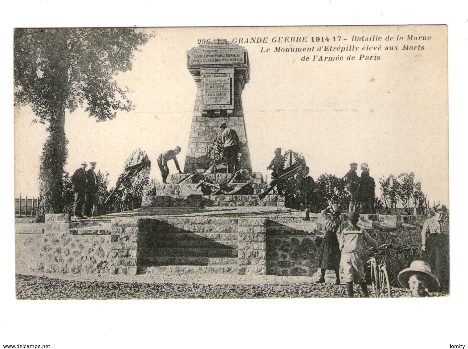 77 Etrepilly Guerre 1914 1918 La Grande Guerre 1917 Bataille De La Marne Monument élevé Aux Morts De L' Armée De Paris - Autres & Non Classés