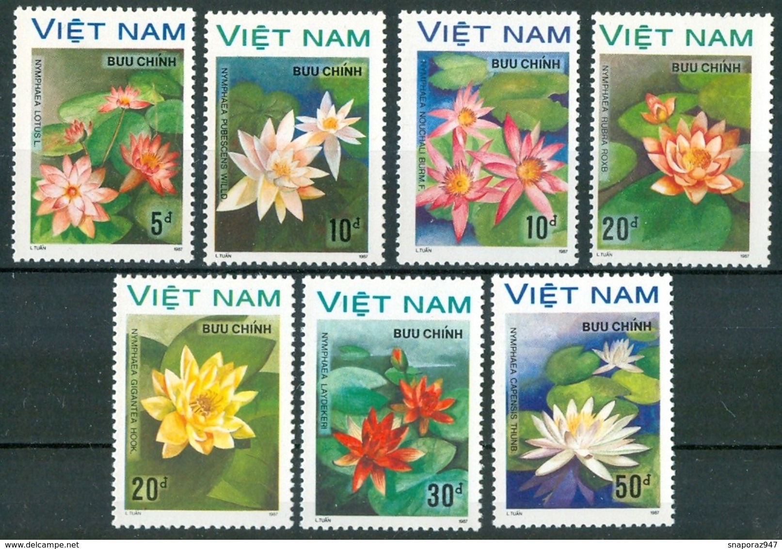 1987 Vietnam Fiori Blumen Flowers Fleurs MNH** Ab22 - Vietnam