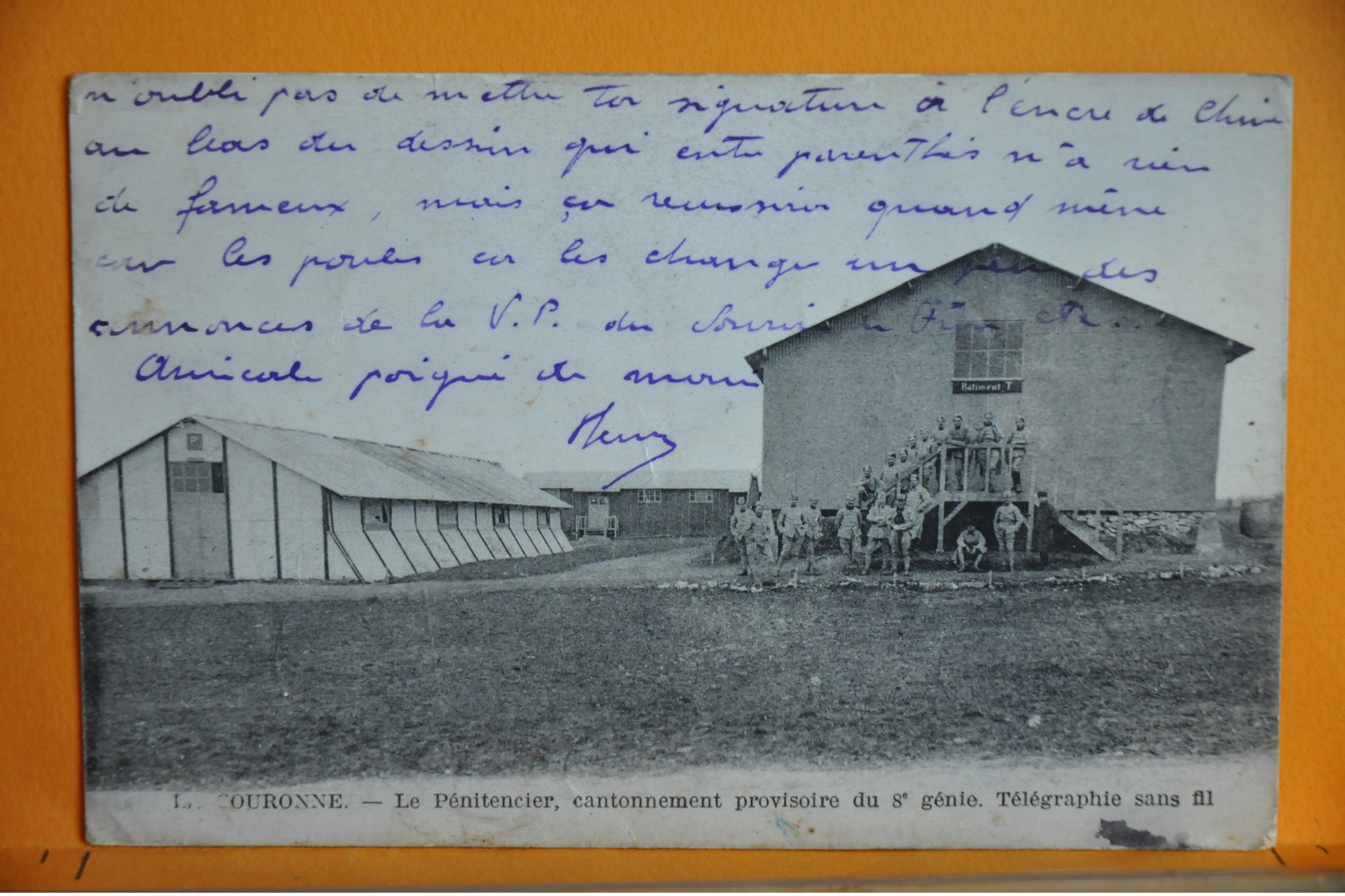 La Couronne -le Pénitencier, Cantonnement Provisoire Du 8eme Génie - Télégraphe Sans Fil - Autres & Non Classés