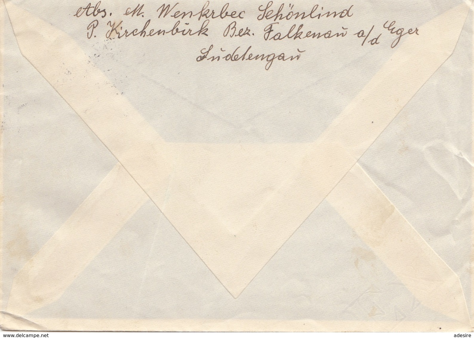 DEUTSCHES REICH 1940 -12 Pfg Auf Brief, Stempel Kirchenbirk - Briefe U. Dokumente