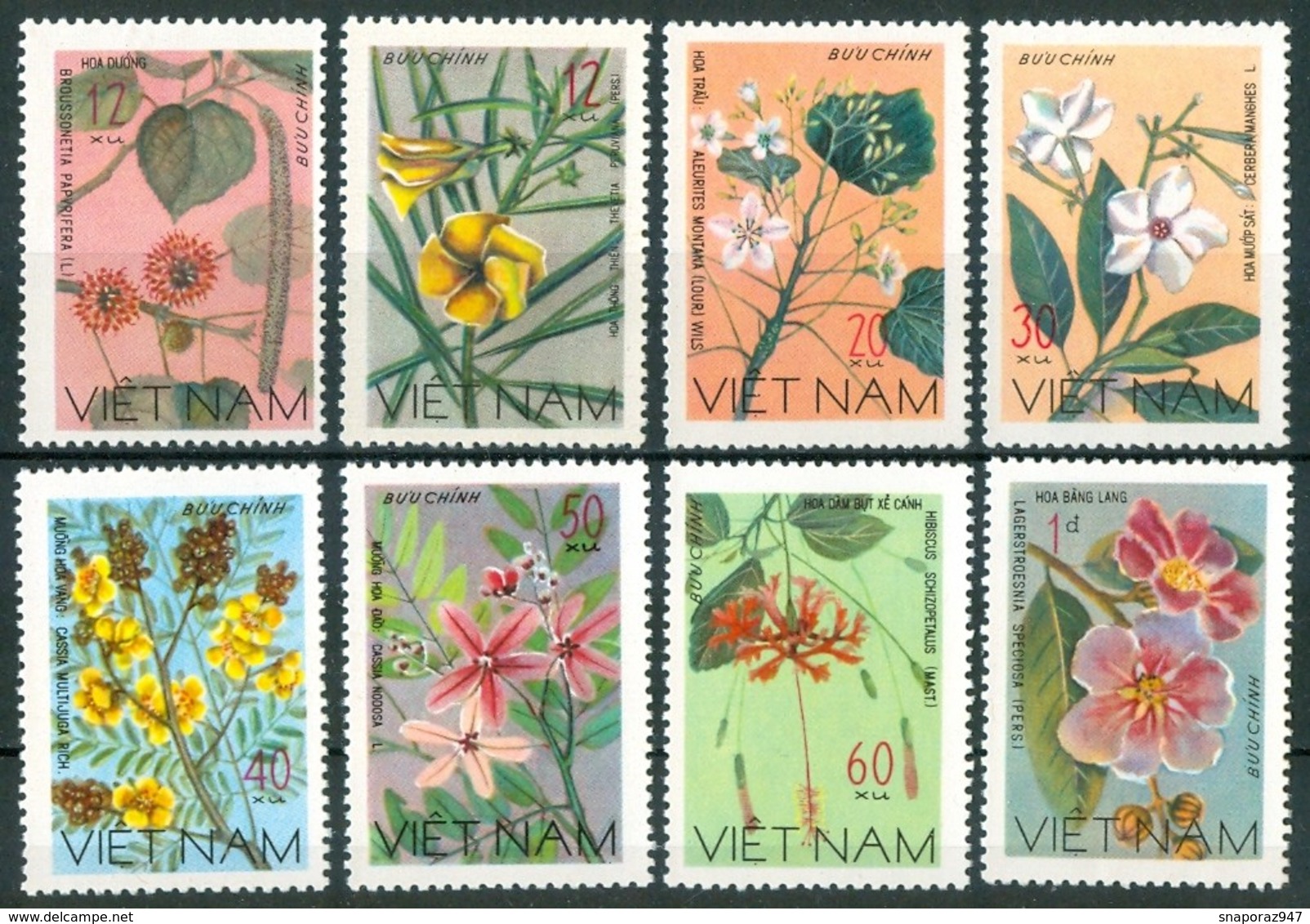 1977 Vietnam Fiori Blumen Flowers Fleurs MNH** Ab23 - Vietnam