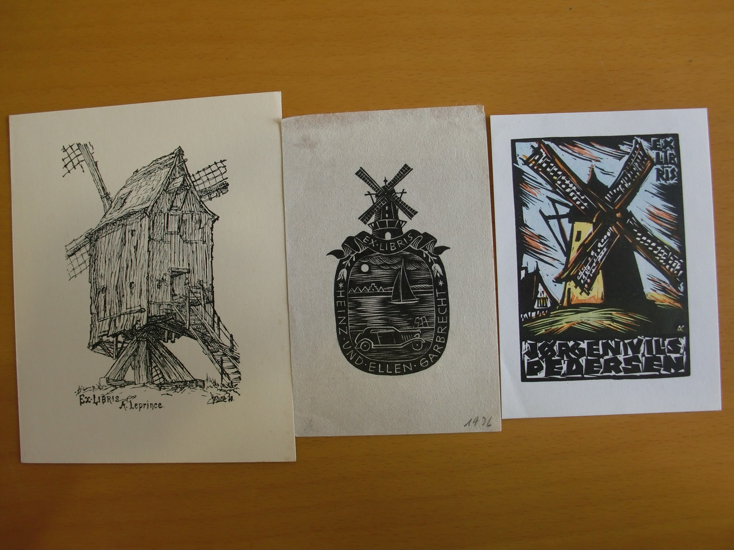 Lot With  Ex-libris Exlibris Bookplates. Windmill Shipping - Ex-libris