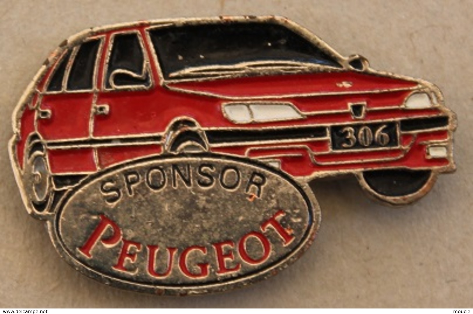 PEUGEOT 306 ROUGE - SPONSOR - VOITURE - FRENCH CAR -           (20) - Peugeot