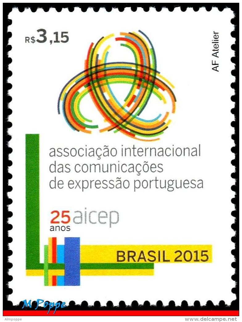 Ref. BR-3300 BRAZIL 2015 JOINT ISSUE WITH PORTUGAL And OTHERS, AICEP, INTL. ASSOC. COMM. PORTUGUESE, Sc# 3300, MNH 1V - Autres & Non Classés