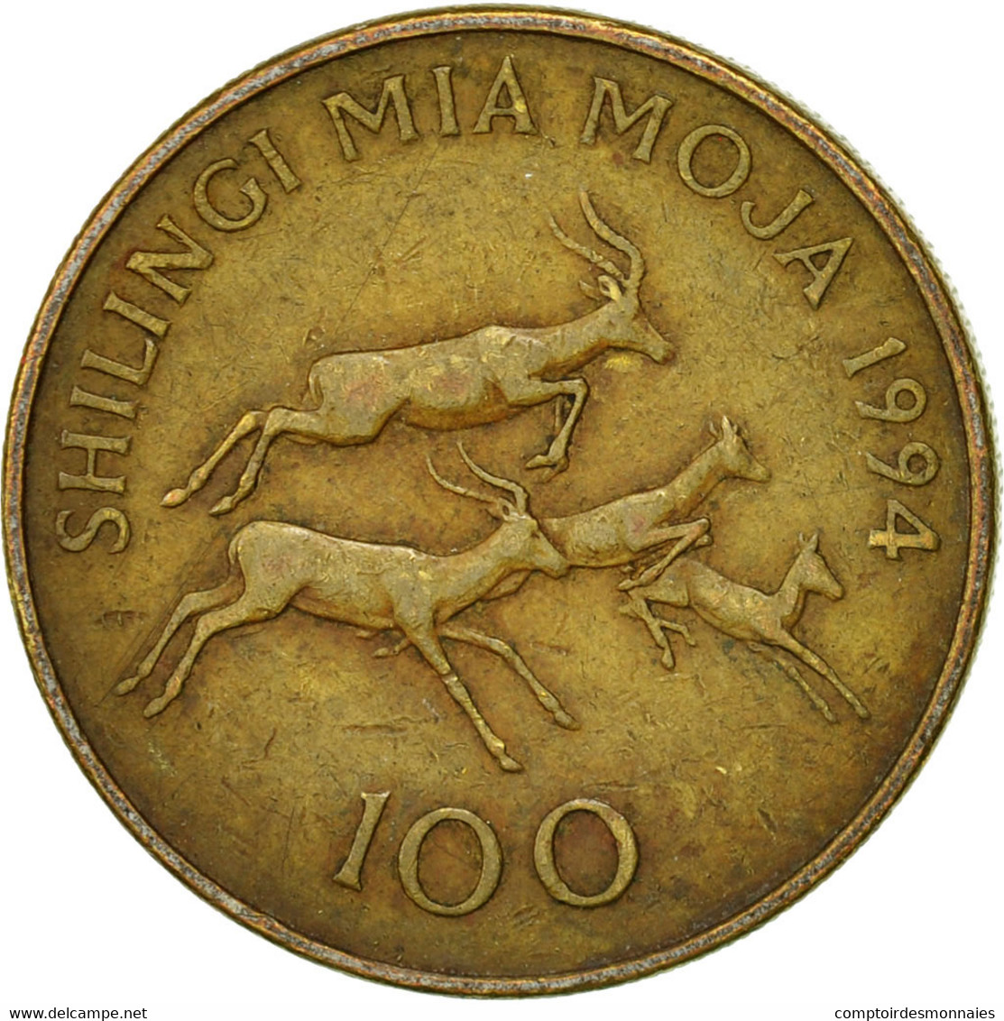 Monnaie, Tanzania, 100 Shilingi, 1994, TTB, Brass Plated Steel, KM:32 - Tanzania