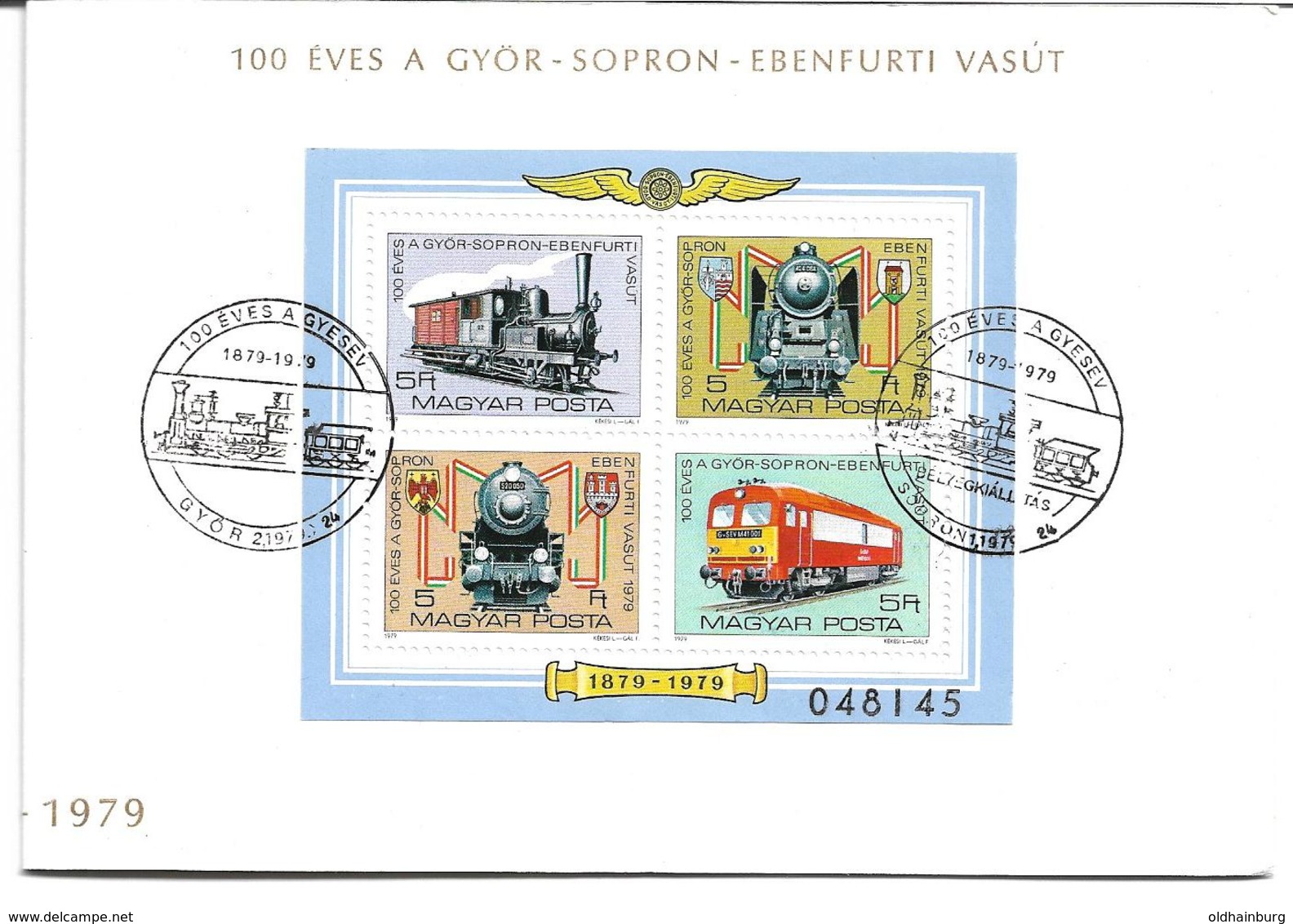 1562c: Österreich/ Ungarn: Raab- Ödenburger- Ebenfurter Eisenbahn Sonderfolder 3 Scans - Eisenbahnen