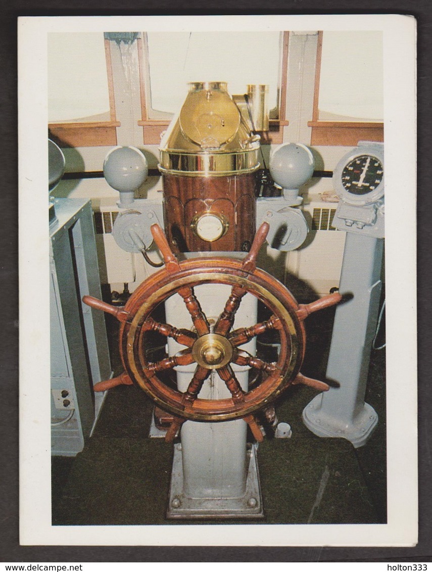 Folded Greeting Card - Captain's Wheel - Photo By Hedley Blake - Unused - Other & Unclassified