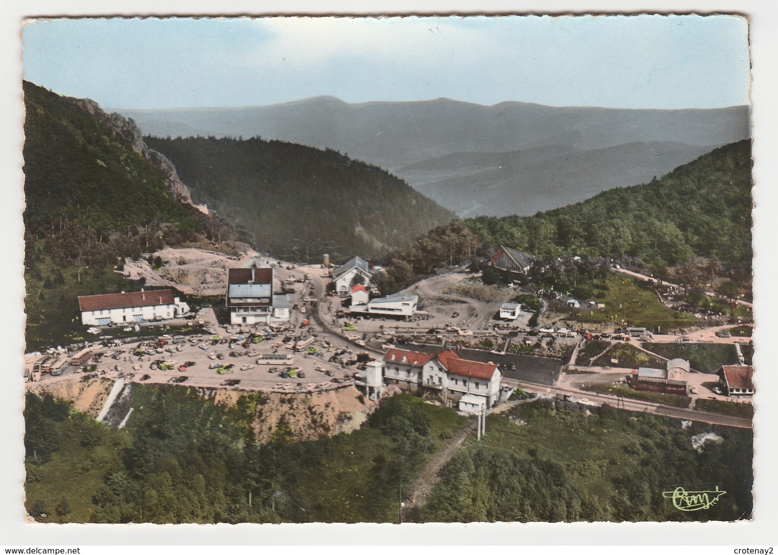 88 Col De La Schlucht Vers Xonrupt Longemer N°304.30 Vue Panoramique En 1962 Nombreux BUS Voitures - Xonrupt Longemer