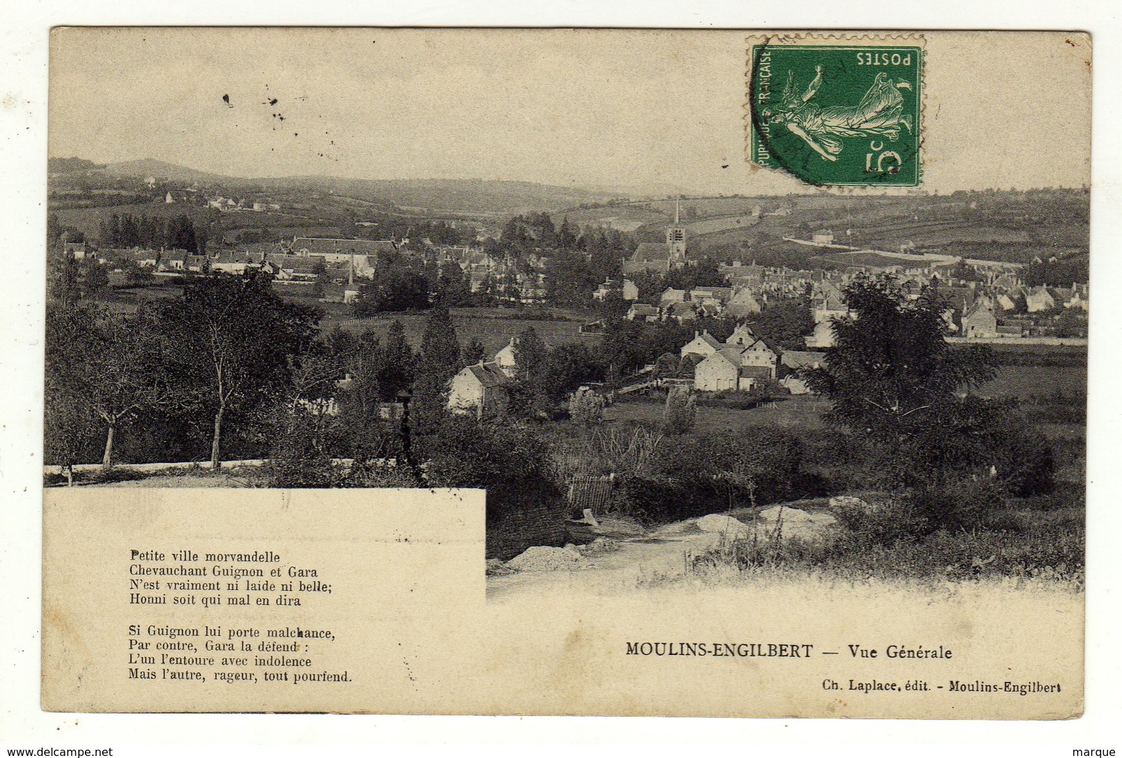 Cpa MOULINS ENGILBERT Vue Générale - Moulin Engilbert