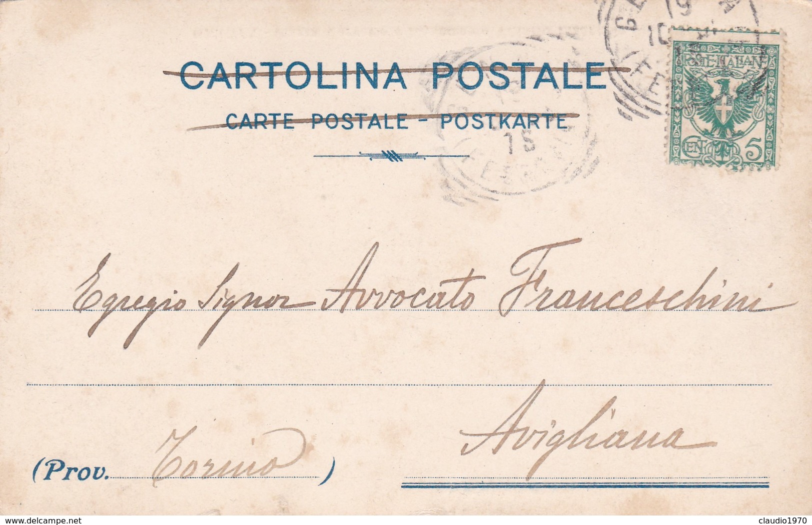 CARTOLINA - POSTCARD - GENOVA - PIAZZA CORVETTO E MONUMENTO VITTORIO EMANUELE - Genova