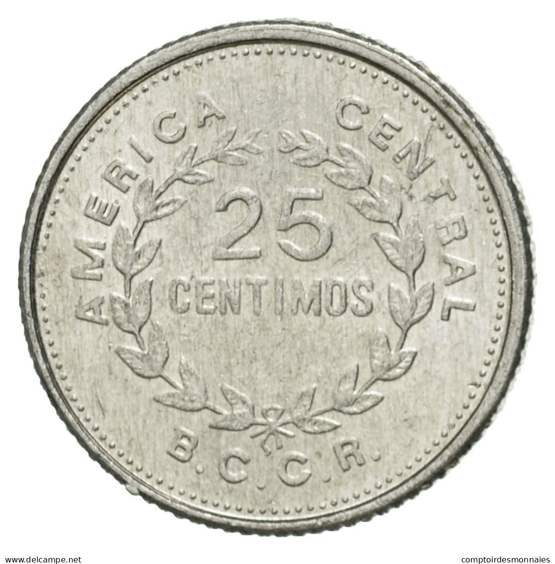 Monnaie, Costa Rica, 25 Centimos, 1989, TTB+, Aluminium, KM:188.3 - Costa Rica