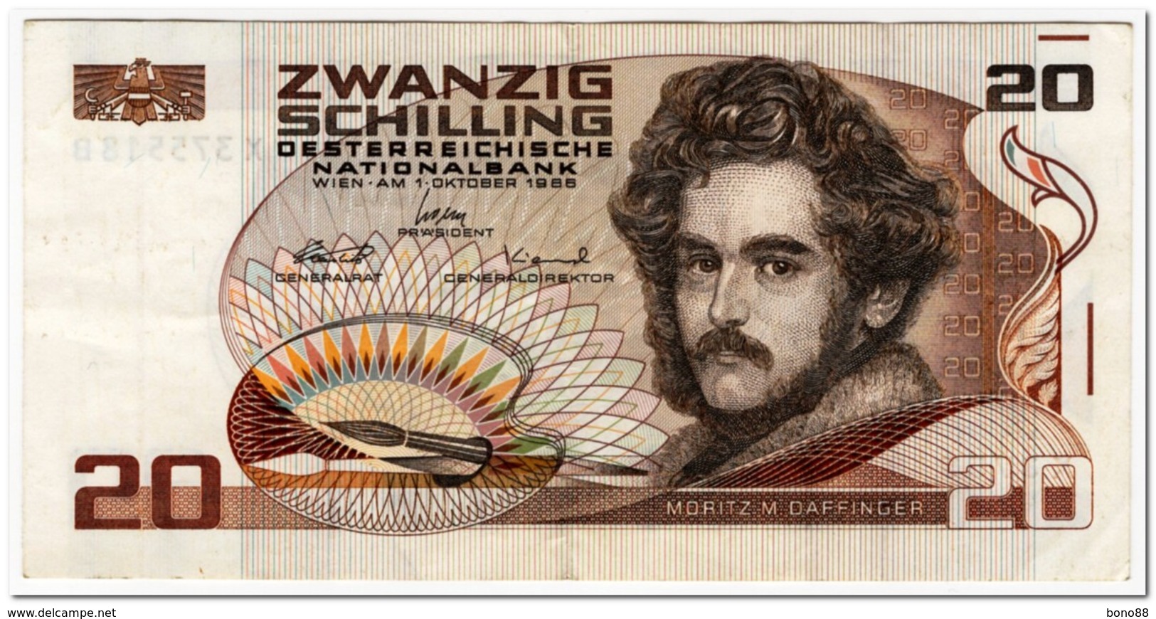 AUSTRIA,20 SHILLINGS,1986(1988),P.148,VF - Austria