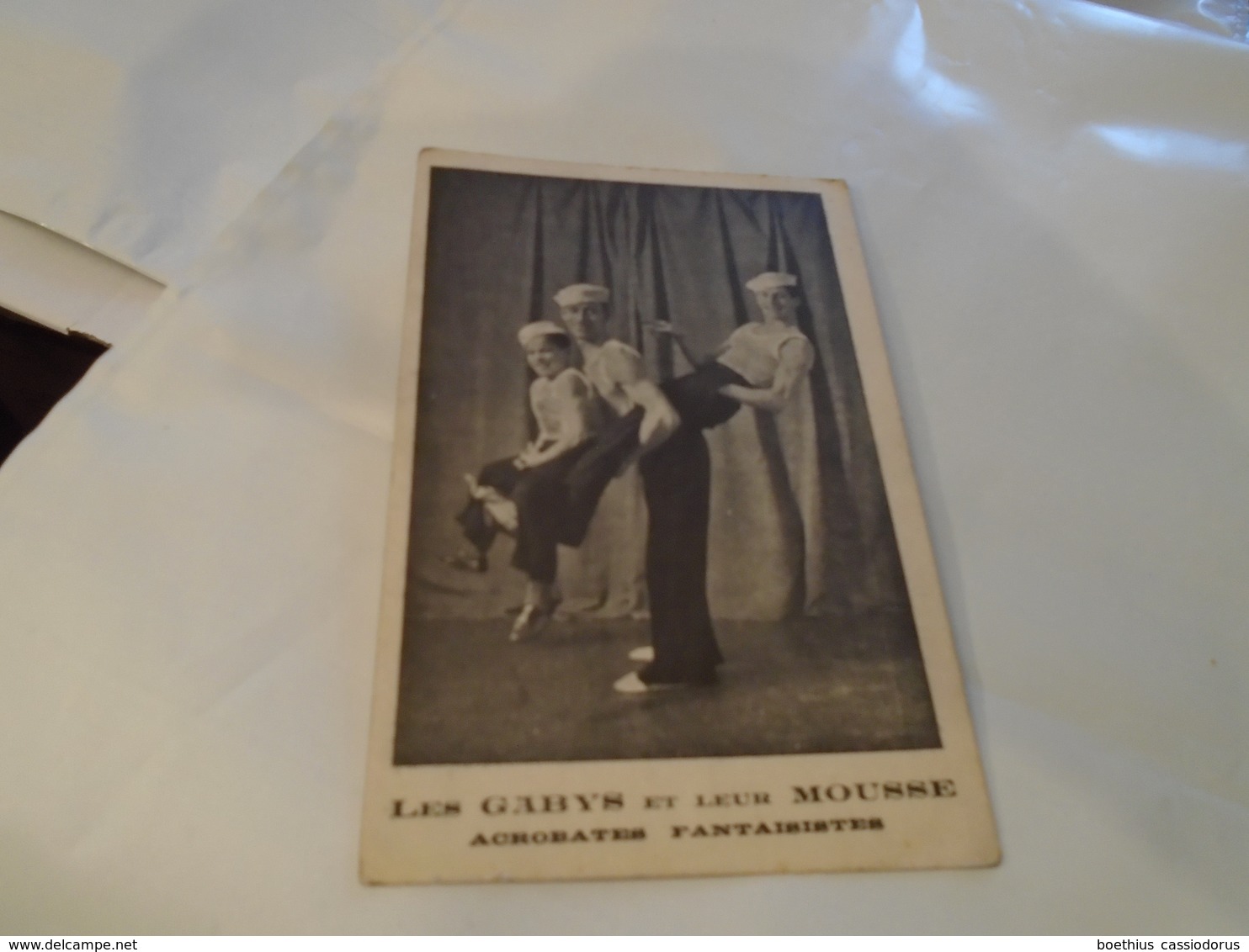 LES GABYS ET LEUR MOUSSE ACROBATES Carte Photo Ancienne / CIRQUE MUSIC-HALL - Photos