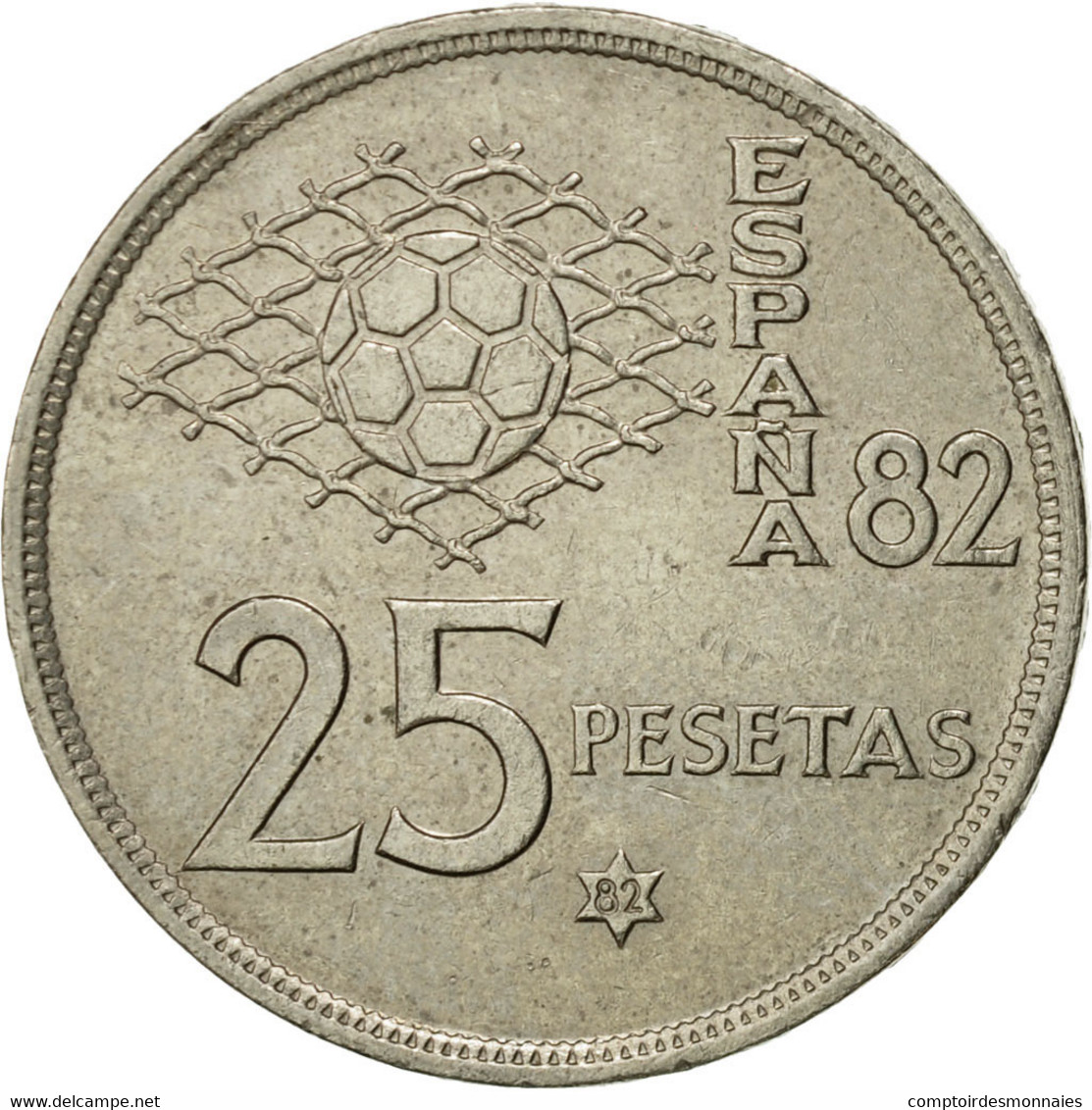 Monnaie, Espagne, Juan Carlos I, 25 Pesetas, 1982, TTB, Copper-nickel, KM:818 - 25 Pesetas