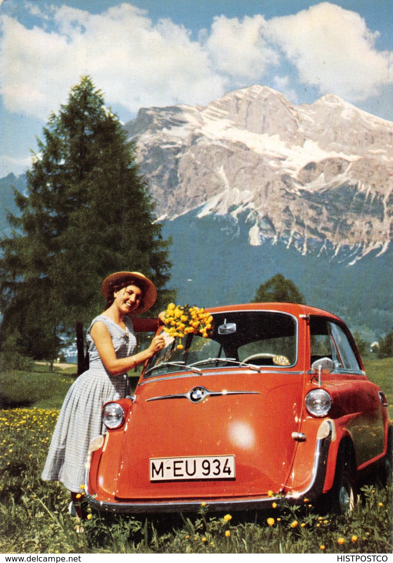 WOCHENENDFREUDEN Und FERIENGLUCK Bietet Der FORTSCHRITTLICHE BMW 600-ORIGINAL-NOT A COPY OR REPRINT~POSTCARD - PKW