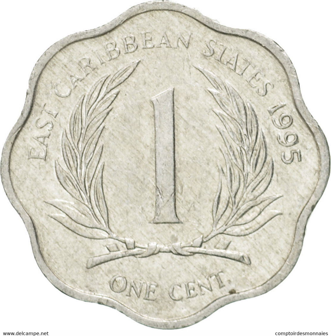 Monnaie, Etats Des Caraibes Orientales, Elizabeth II, Cent, 1995, TTB - Caraïbes Orientales (Etats Des)