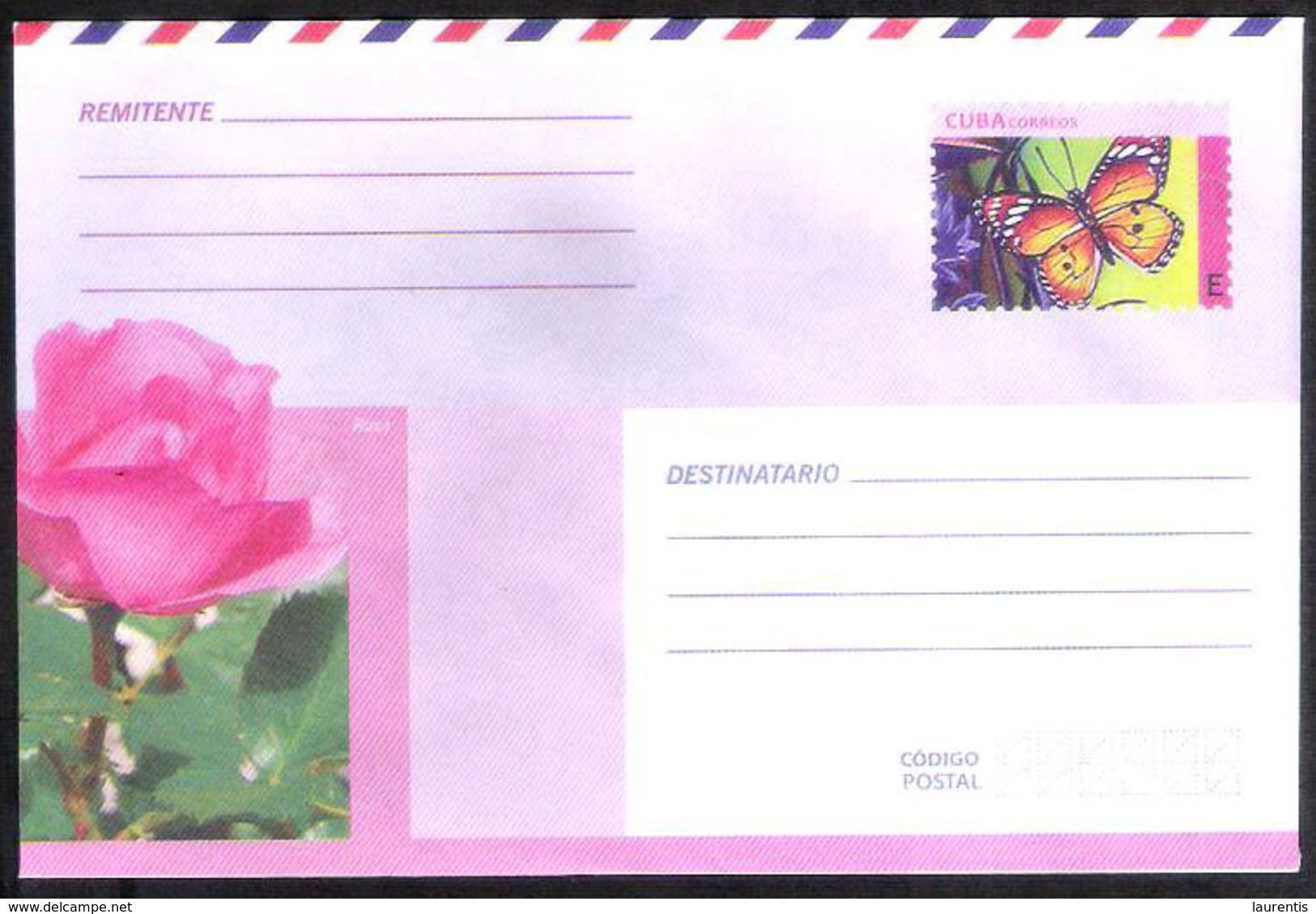 783  Butterflies - Papillons - Roses - - Postal Stationary  2018 - Unused - 2,25 - Papillons