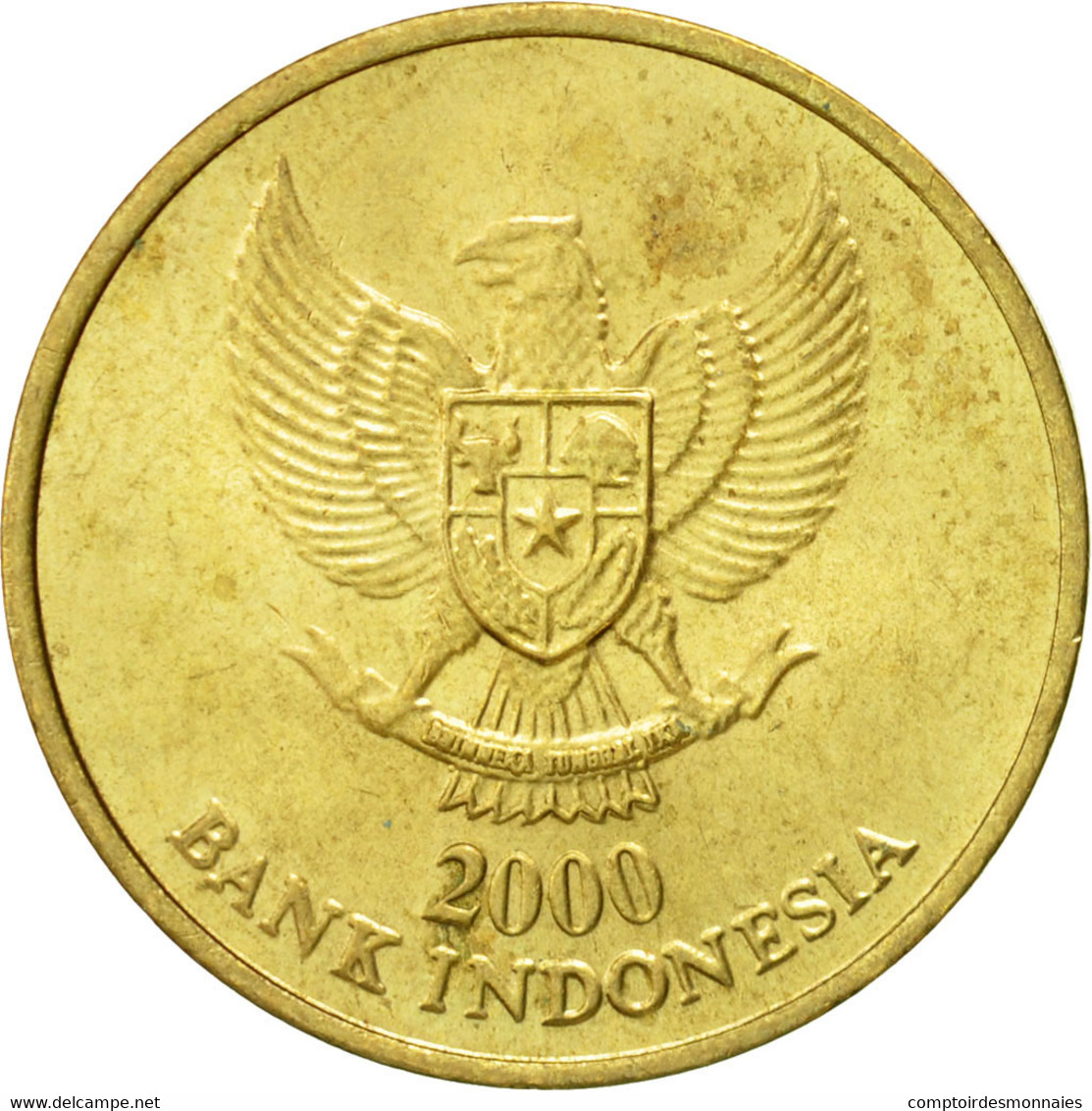 Monnaie, Indonésie, 500 Rupiah, 2000, TTB+, Aluminum-Bronze, KM:59 - Indonesia