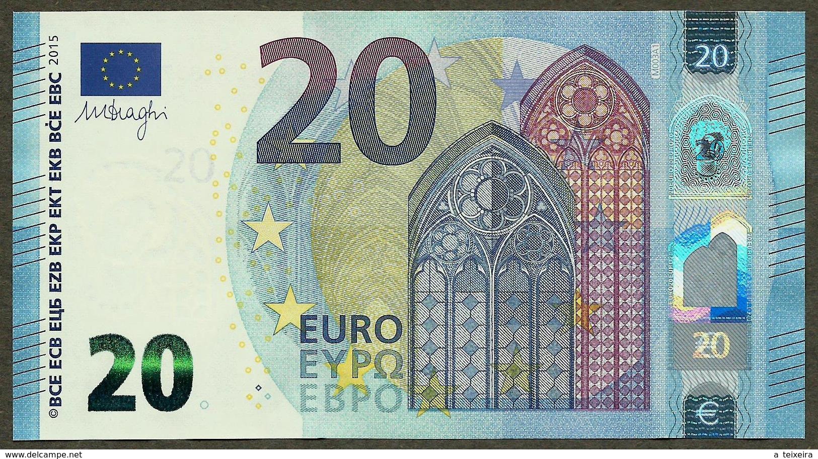 Portugal - 20 Euro - M003 A1 - Draghi - UNC - 20 Euro