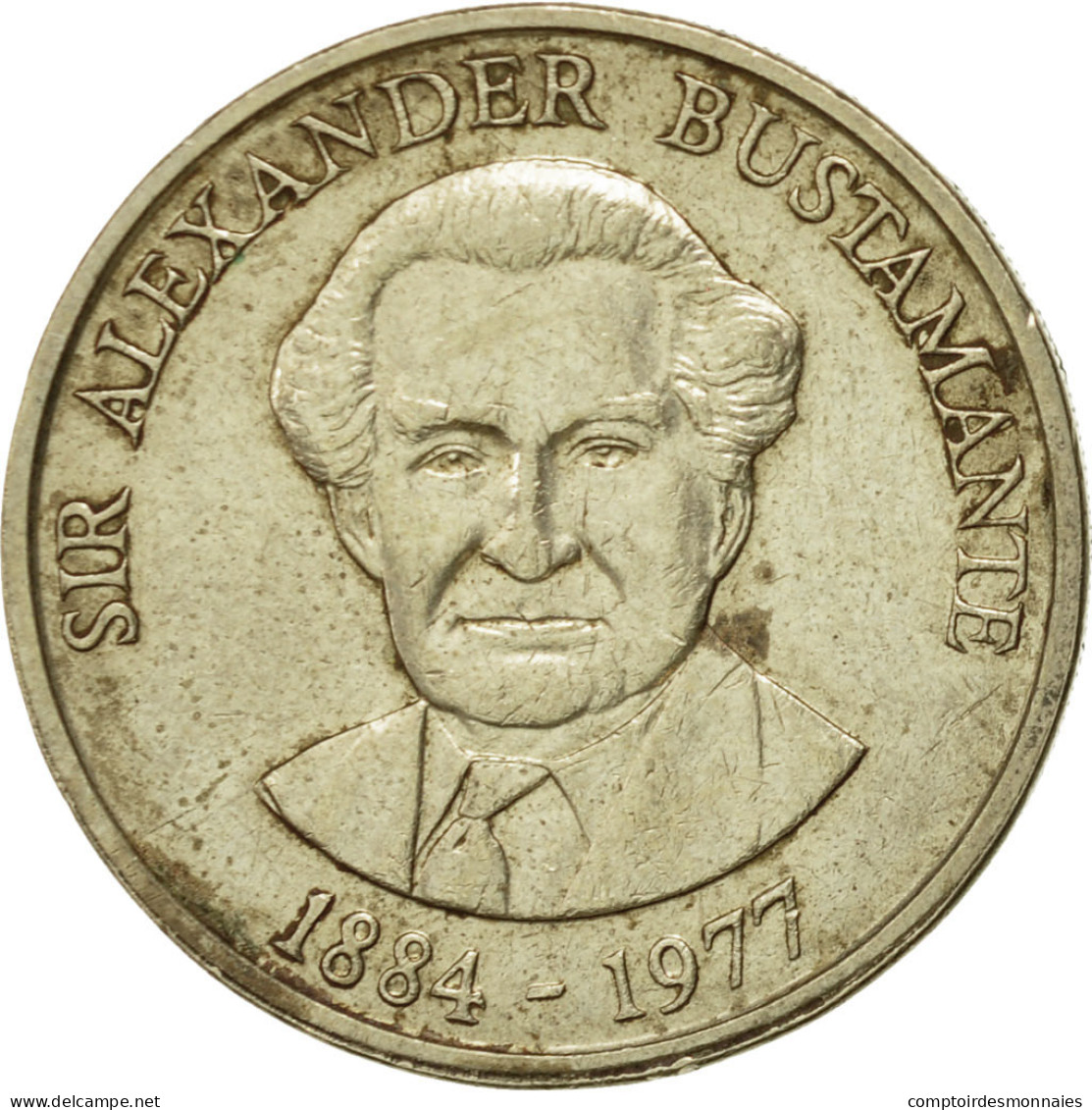 Monnaie, Jamaica, Elizabeth II, Dollar, 1991, Franklin Mint, TTB+, Nickel-brass - Jamaica