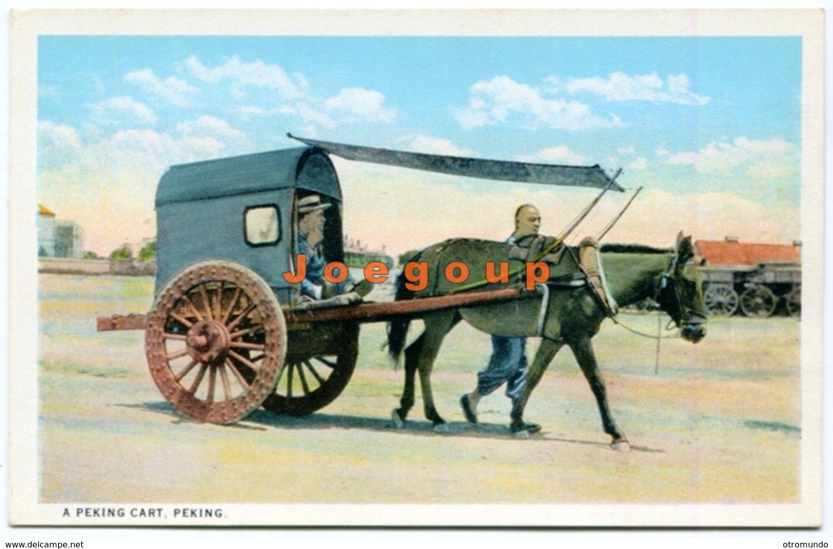 Postcard A Peking Cart Peking Chine Pekin China - China