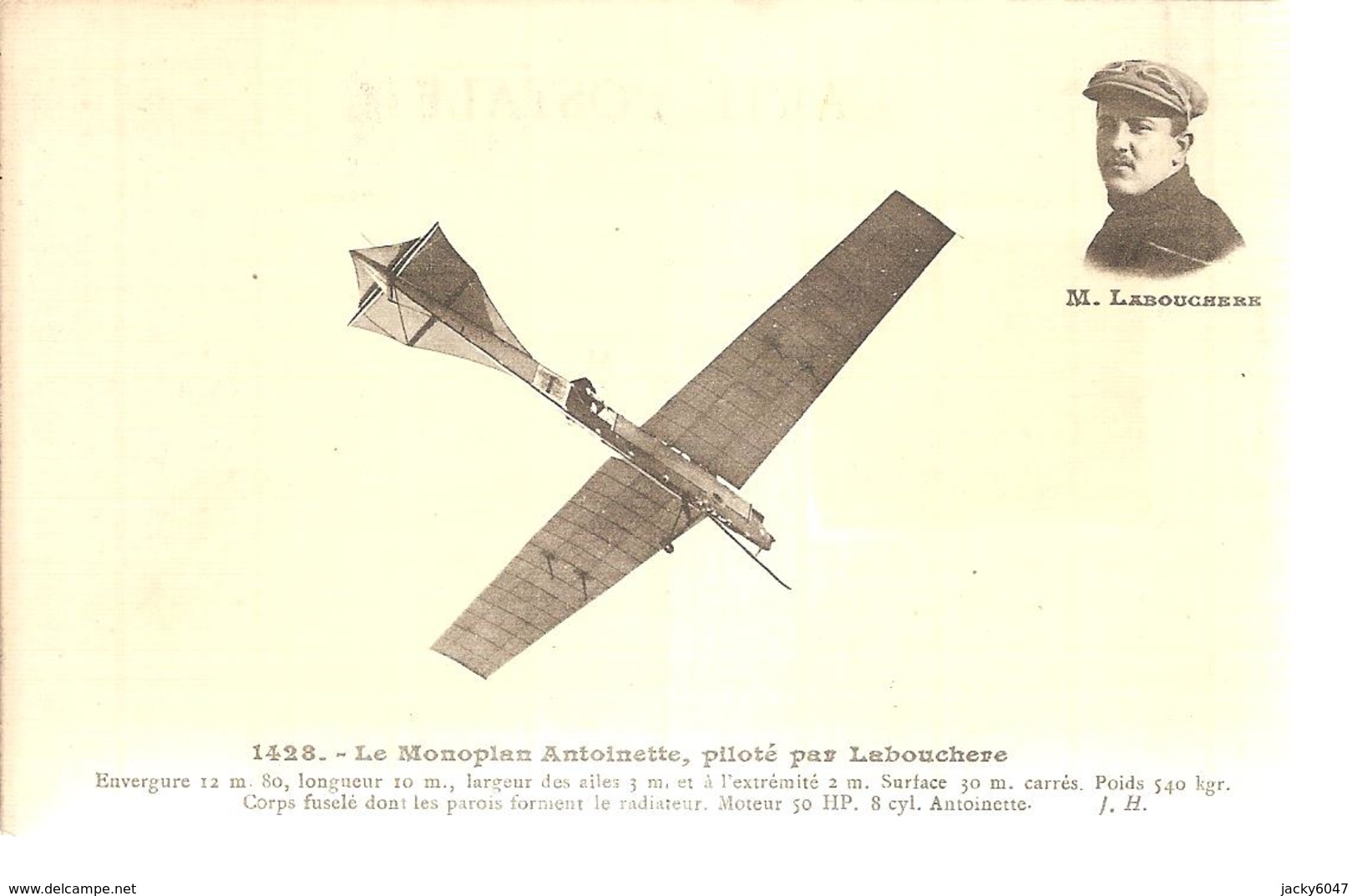 Aviation - Le Monoplan Antoinette , Piloté Par Labouchere - Autres & Non Classés