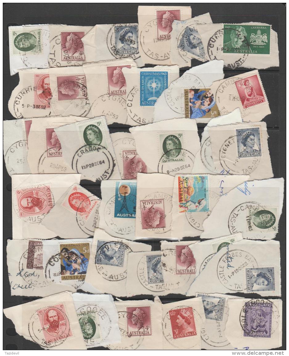 TASMANIA - Nice Collection Of "C" Town POSTMARKS. Worth A Look - Usados