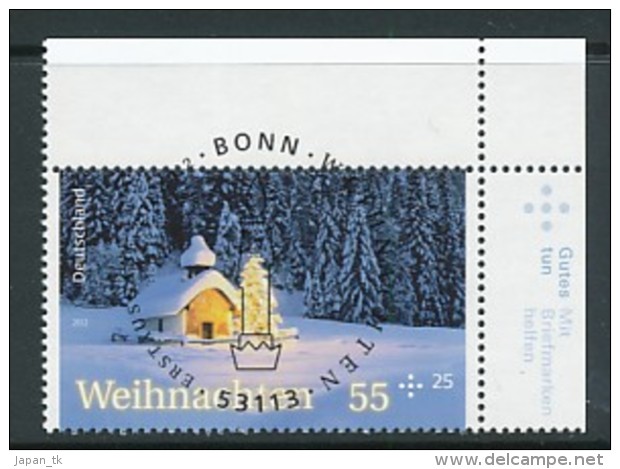 GERMANY Mi.Nr. 2961 Weihnachten - ESST Bonn- Eckrand Oben Rechts - Used - Gebraucht