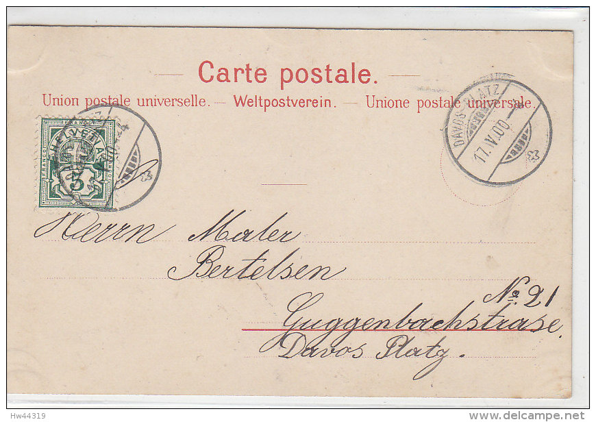 Karte Aus DAVOS PLATZ 17.5.00 AK- Schweizer Briefmarken - Lettres & Documents