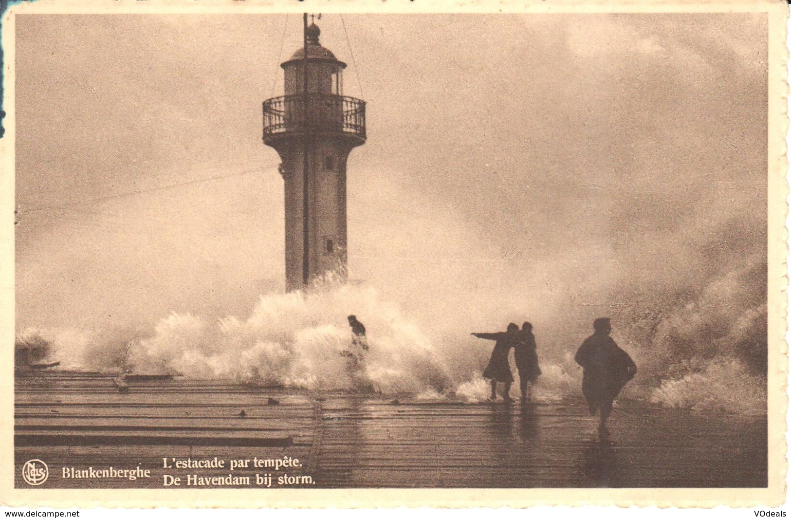 Blankenberge - Blankenberghe - L'Estacade Par Tempête - Blankenberge