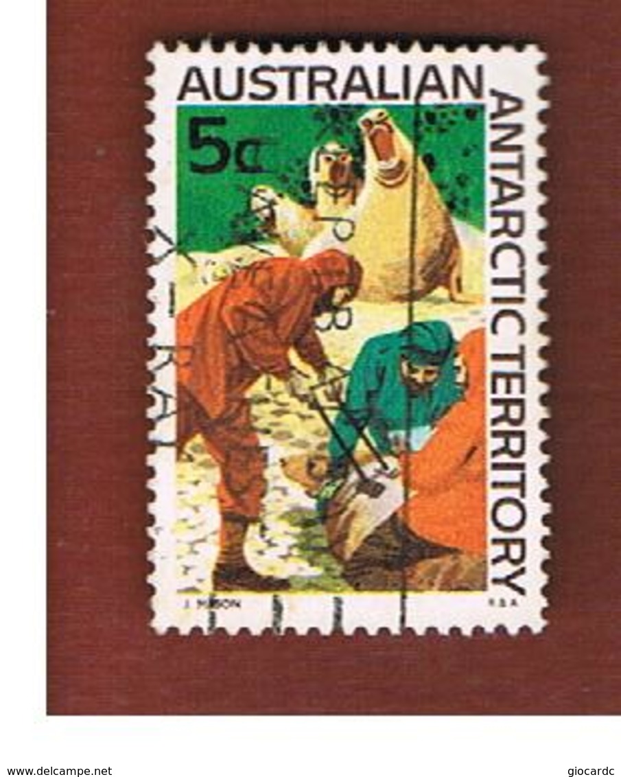 TERRITORI ANTARTICI AUSTRALIANI (AAT AUSTRALIAN ANTARCTIC TERRITORY) SG 11 - 1968 ELEPHANT SEAL   -  USED - Usati