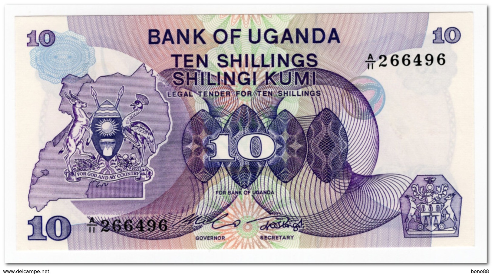 UGANDA,10 SHILLINGS,1982,P.16,UNC - Uganda