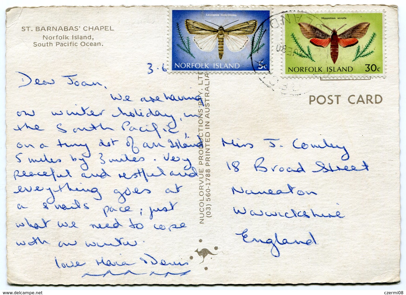 Norfolk Island - Postcard - Carte Postale - Ile Norfolk