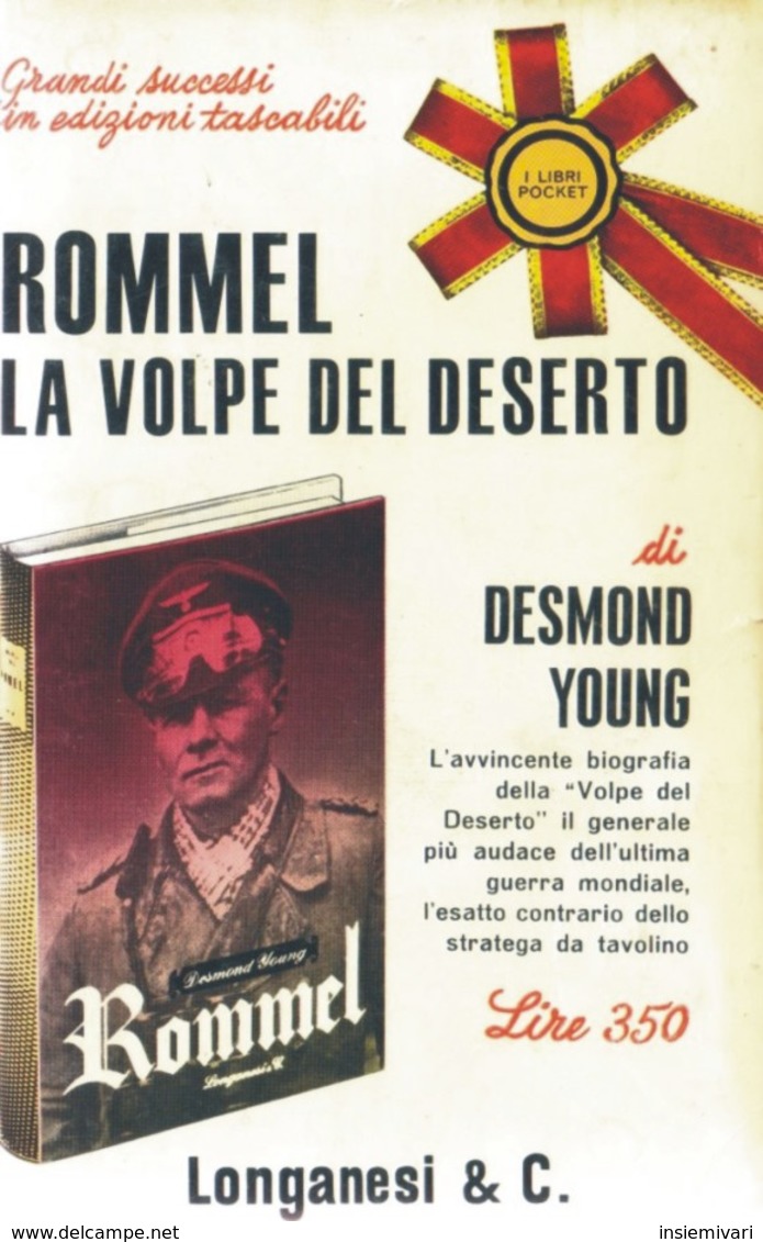 LIBRO ROMMEL LA VOLPE DEL DESERTO DESMOND YOUNG LONGANESI 1965. - Abenteuer