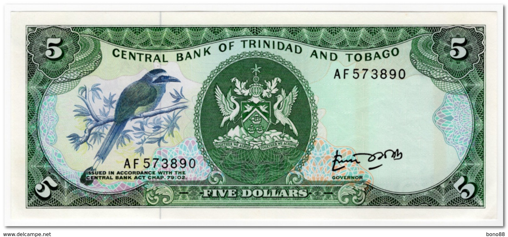 TRINIDAD & TOBAGO,5 DOLLARS,1985,P.37,UNC - Trinité & Tobago