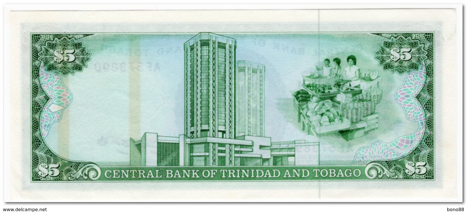 TRINIDAD & TOBAGO,5 DOLLARS,1985,P.37,UNC - Trinité & Tobago