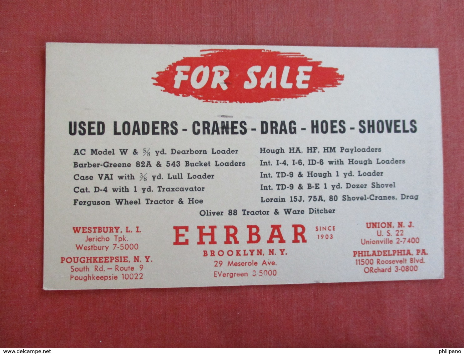 Used Loaders Cranes Drag Hoes Shovels  NY & NJ   > Ref 3015 - Advertising