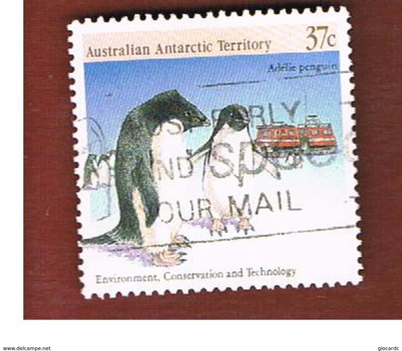 AAT AUSTRALIAN ANTARCTIC TERRITORY - SG 82 - 1988 ADELIE PENGUINS  -  USED - Usati
