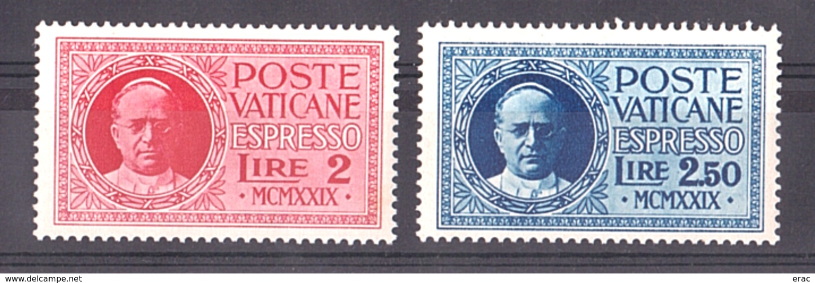 Vatican - 1929 - Timbres Par Exprès N° 1 Et 2 - Neufs * - Pie XI - Priority Mail