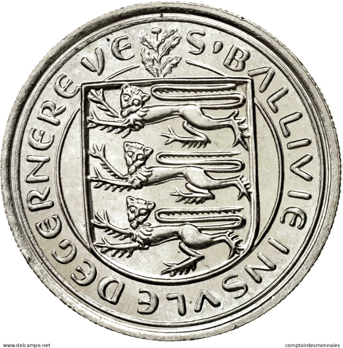 Monnaie, Guernsey, Elizabeth II, 5 Pence, 1979, Heaton, SUP, Copper-nickel - Guernsey