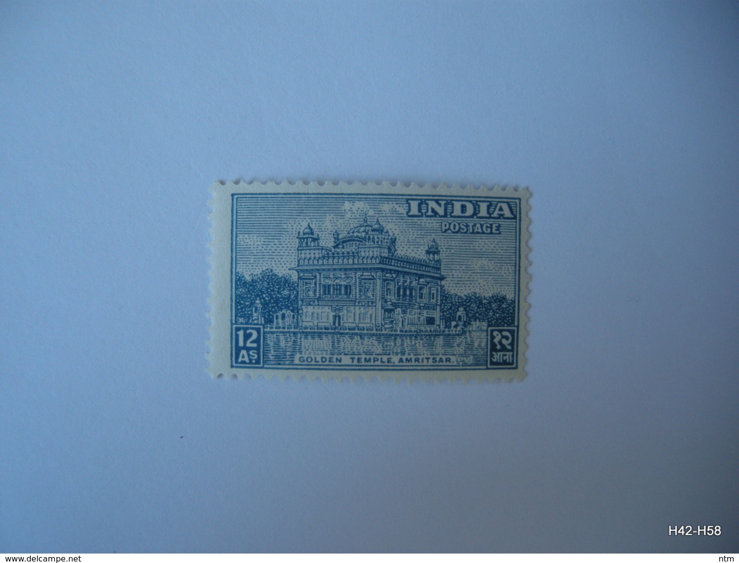 INDIA 1948. 12a. Golden Temple, Amritsar. 12As. SG 319. MH - Ungebraucht