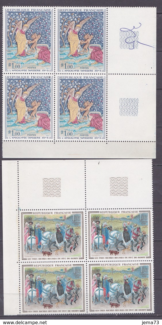 N° 1457 à 1458 Oeuvres D'Art: Série En Blocs De 4 Timbres Impeccable - Unused Stamps